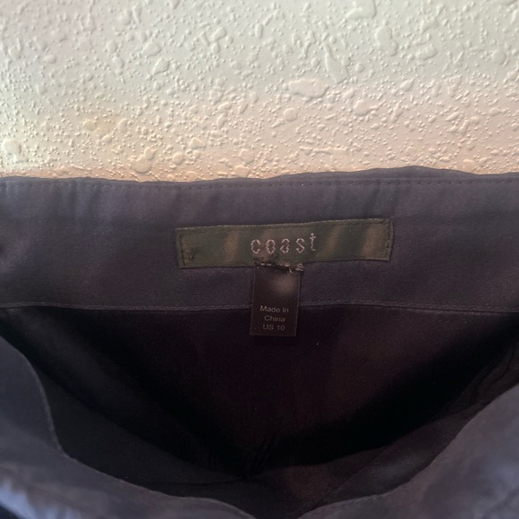 Coast Navy Silk Dress size 10 NWT - Picture 3 of 5